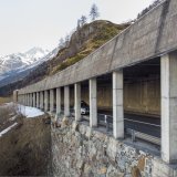 La route direction le tunnel du Grand St-Bernard